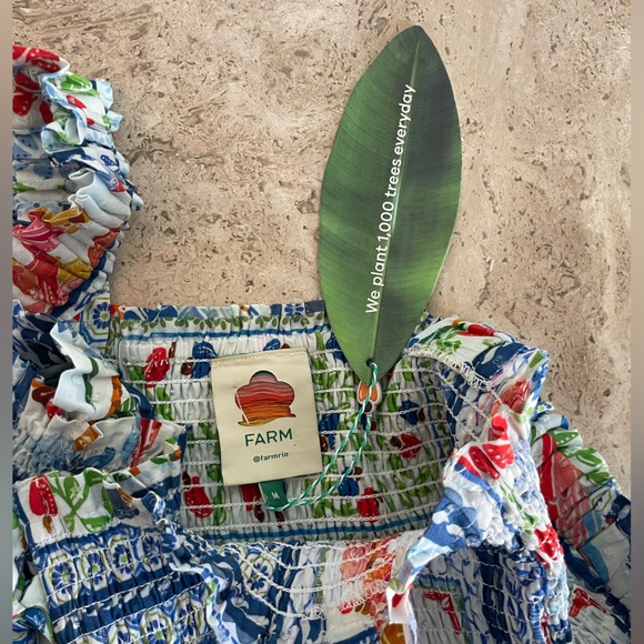 ☀️50% Off! Summer Sale☀️FARM RIO Tropical Tiles Maxi Dress - Picture 6 of 11